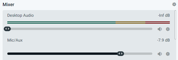 Sound-Mixer in Streamlabs OBS / Screenshot erstellt von Moritz Stoll
